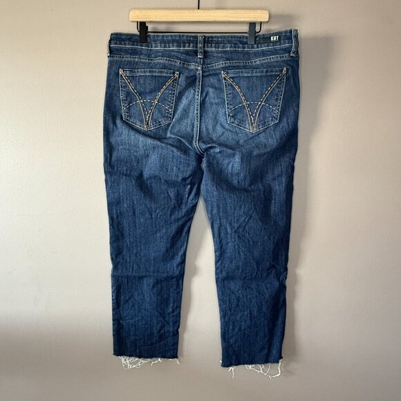 Women's Plus 16 Kut from the Kloth Catherine Boyfriend Raw Hem - Picture 3 of 6